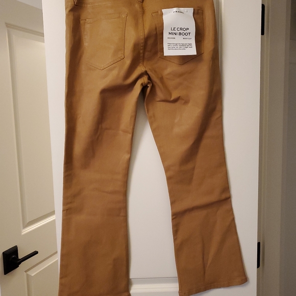 Frame Le Crop Mini Boot Cut Vicuña Tan Pant Sz 29 - Picture 9 of 10